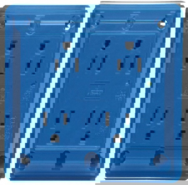 Straight Blade Fourplex Receptacle: NEMA 5-20R, 20 Amps, Self-Grounding